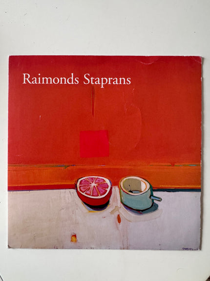 Raimonds Staprans exhibition catalog signed by the artist, Hackett Mill Gallery 2011, photographed by New Haven artist Shilo Ratner