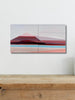 Sand Dunes diptych geometric coastal painting 10x20 acrylic on canvas by artist Shilo Ratner