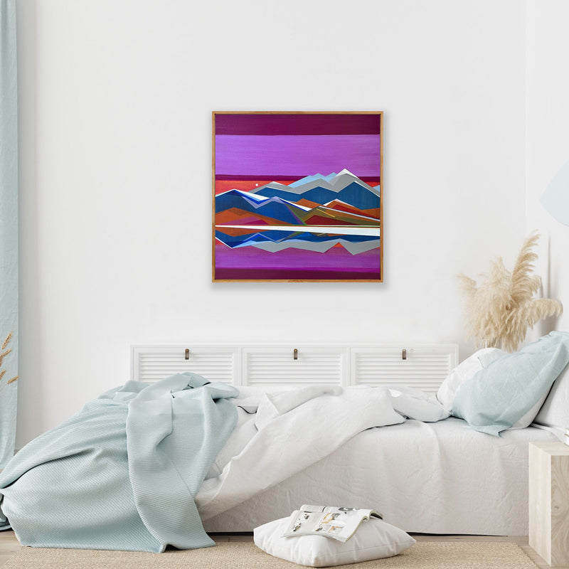 Mountain Valley, 30in x 30in - Original Painting