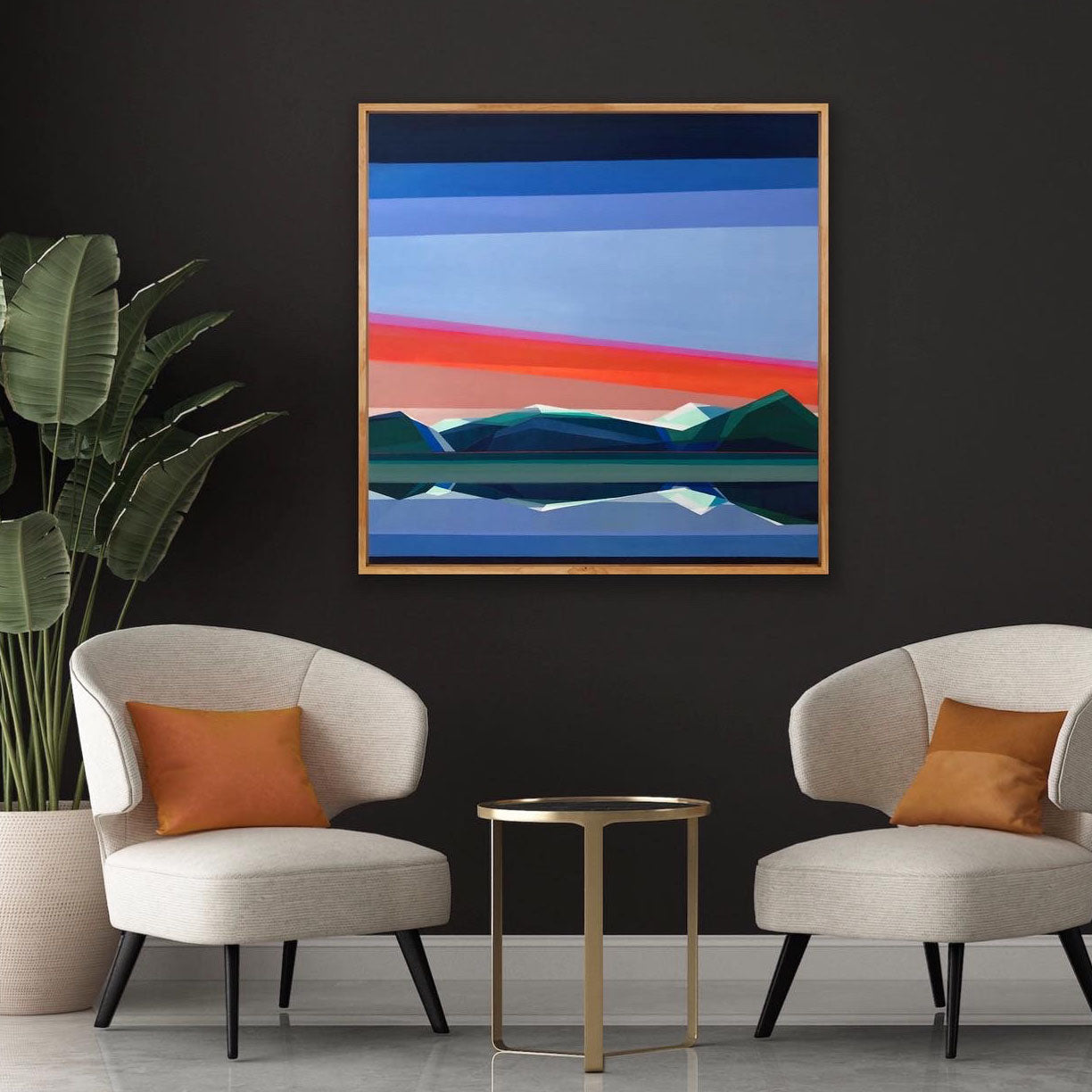 Reflection in Time, 40in x 40in- Original Painting