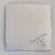 Artist Shilo Ratner_Receding Wave 6in x 6in Out of Frame_ back of paper name and size