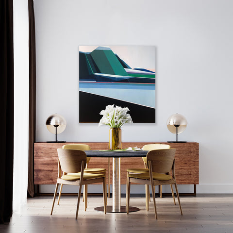 View From Trail, 40in x 40in - Original Acrylic Painting