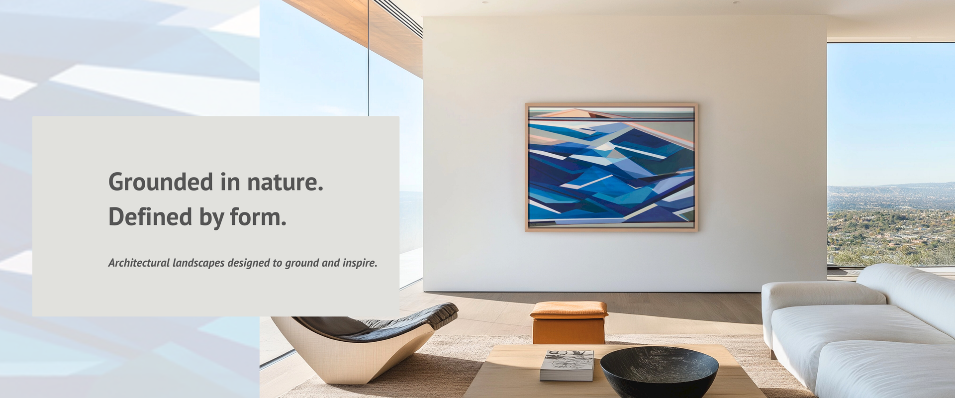 Image Grounded in Nature Defined By Form Image of Ebb and Flow in modern space by United States Artist Shilo Ratner