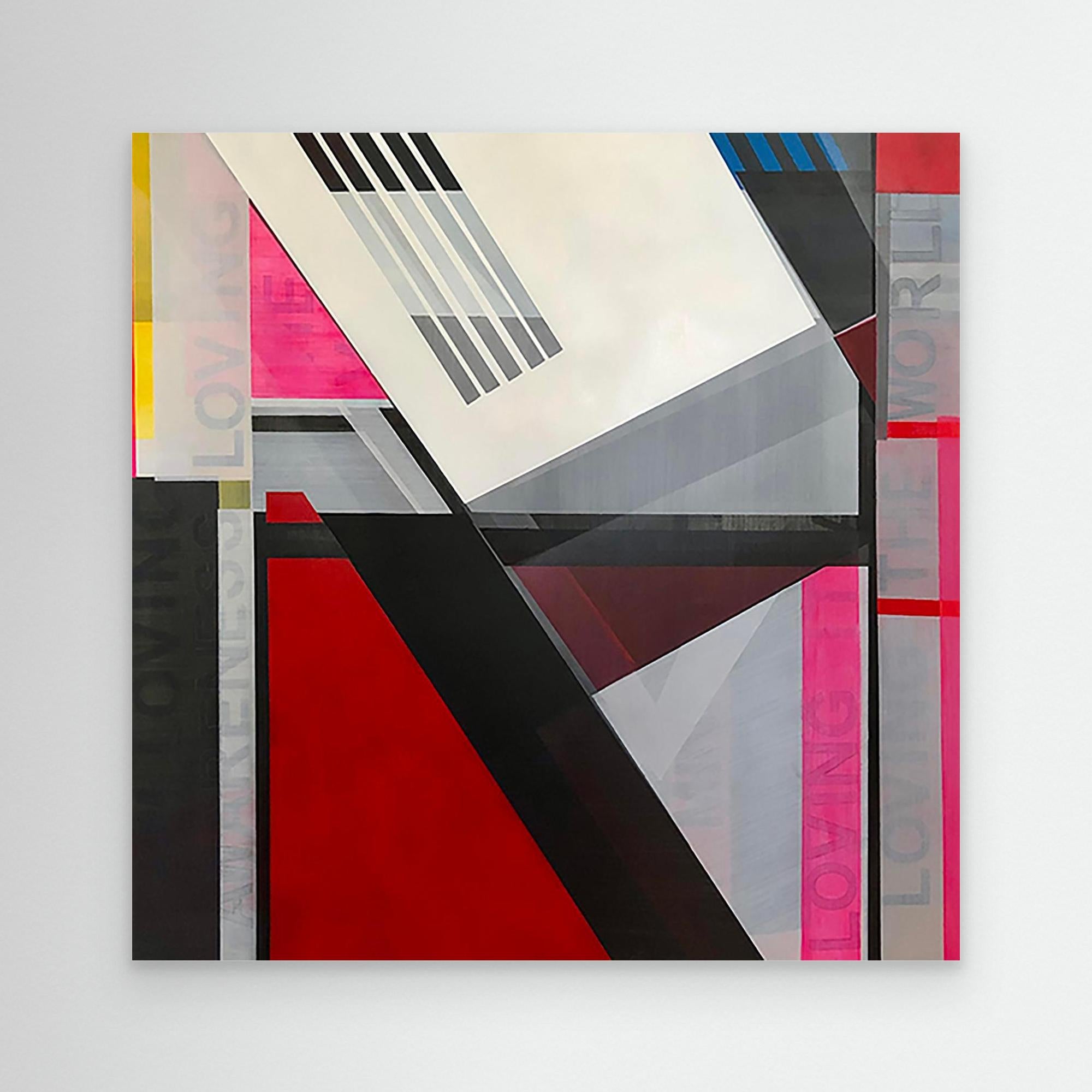 I Am Loving Awareness – Abstract Geometric Canvas Print