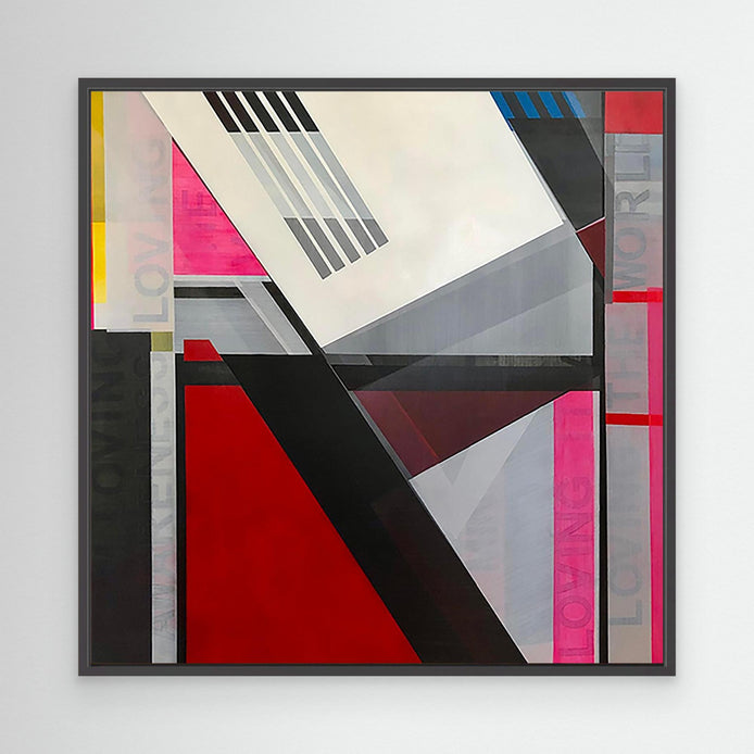 I Am Loving Awareness – Abstract Geometric Canvas Print