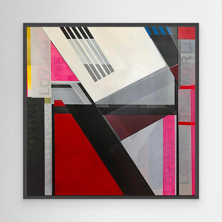 I Am Loving Awareness – Abstract Geometric Canvas Print