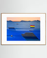 A Boat Named Freedom | Modern Abstract Nautical Print