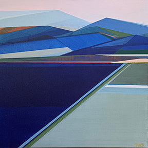 Whispers of the Wild, 20×20 original geometric abstract painting in acrylic on canvas by Shilo Ratner